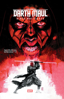 STAR WARS DARTH MAUL BLACK WHITE & RED TREASURY