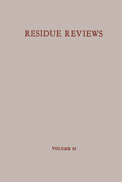 Residue Reviews/R�ckstandsberichte