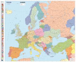 Mapa plastificado Europa Pol�tico
