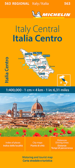 MAPA REGIONAL ITALIA CENTRO 1:400000 (MICHELIN 563)