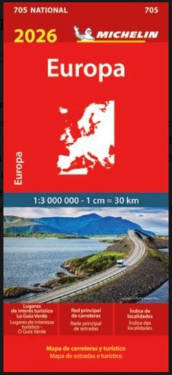 705 EUROPA 2026 1:3.000.000 (MAPA MICHELIN)