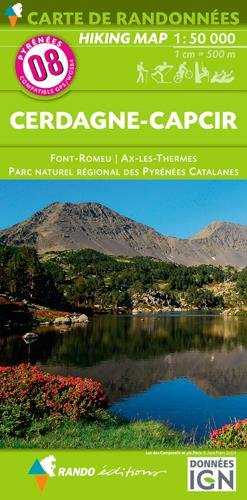 Carte Rando Editions n�08 Cerdagne-Capcir 1/50 000