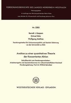 Ans�tze zu einer quantitativen Theorie der Konzertierten Aktion