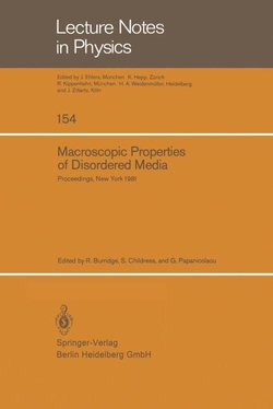MACROSCOPIC PROPERTIES OF DISORDERED MEDIA