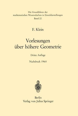Vorlesungen �ber H�here Geometrie