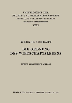 DIE ORDNUNG DES WIRTSCHAFTSLEBENS
