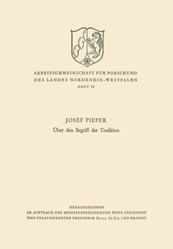 �ber den Begriff der Tradition