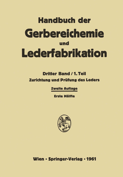 ZURICHTUNG UND PR�FUNG DES LEDERS