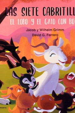 Las siete cabritillas, el lobo y el Gato con Botas