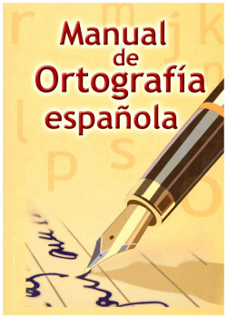 MANUAL DE ORTOGRAFIA ESPA�OLA