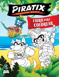 Libro para colorear Piratix N� 2 - Golden Treasure a Crazy Jungle