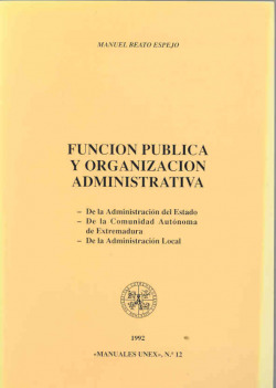 FUNCION PUBLICA Y ORGANIZACION ADMINISTR