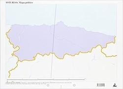 Paq/50 mapas asturias politico mudos