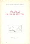 PALABRAS DESDE EL PUPITRE