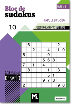 Bloc de Sudokus 10 ("Desafío") Nivel 4-6