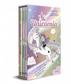 (estuche).unicornia.(libros del 1 al 3)